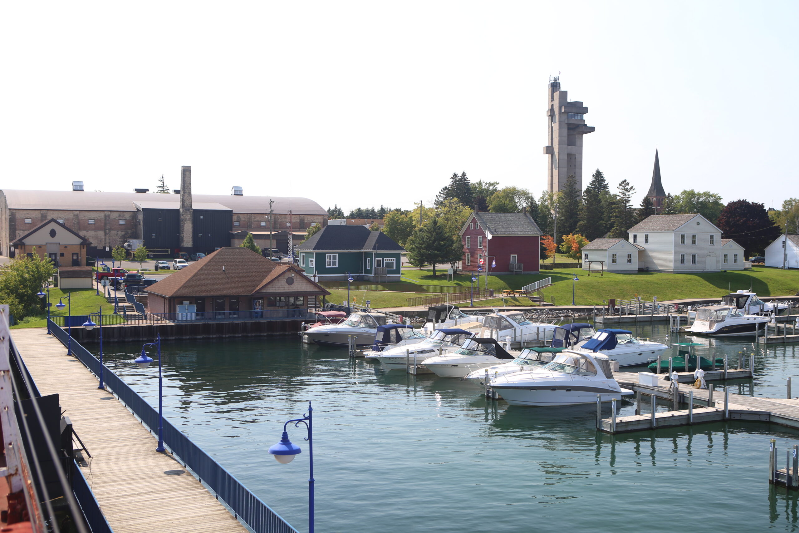 George Kemp Marina with Tower of History